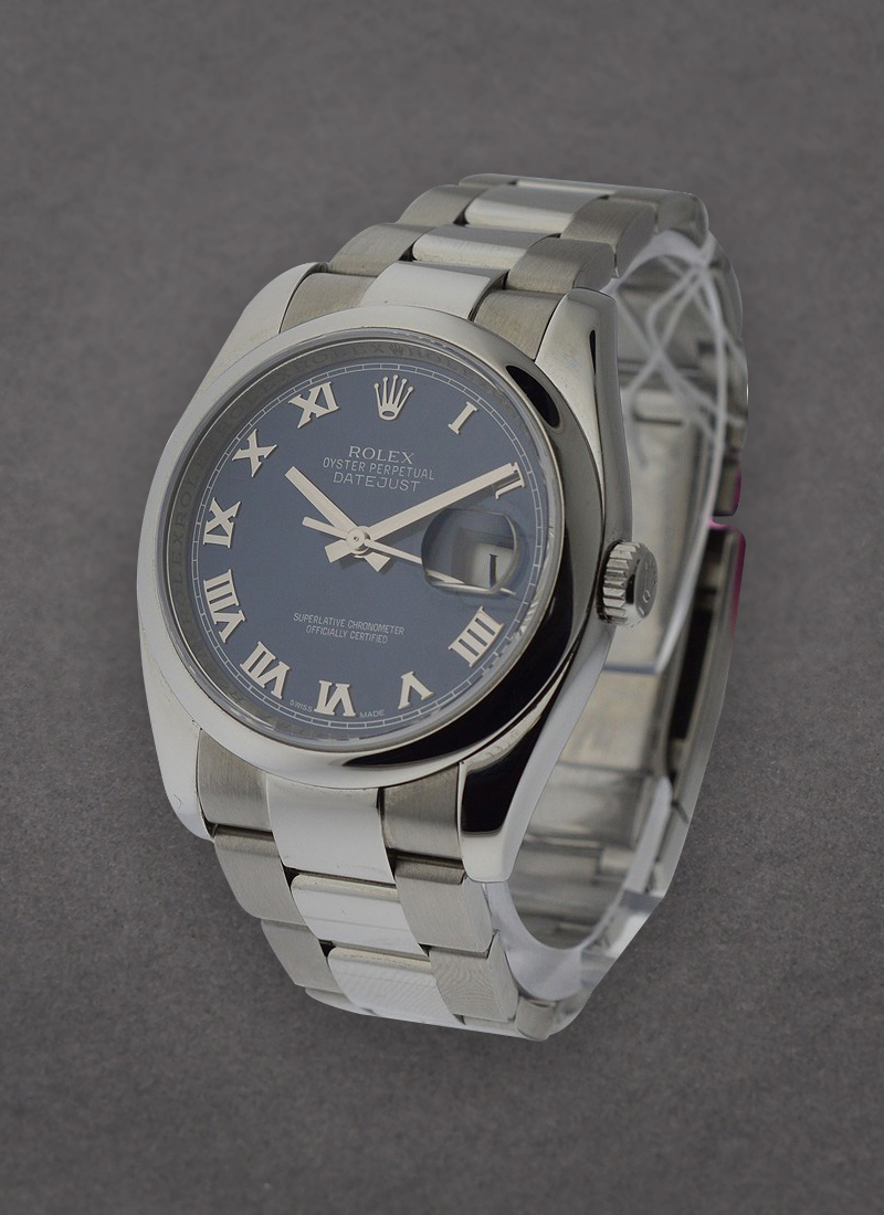 Pre-Owned Rolex Datejust 36mm in Steel with Smooth Bezel