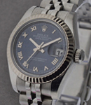 Mid Size - Datejust - Fluted Bezel Jubilee Bracelet - Blue Roman Dial