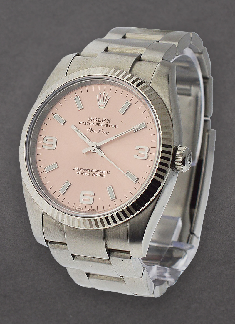 Pre-Owned Rolex Airking - 34mm - New Style - Fluted Bezel