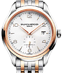 Clifton 42mm Small Seconds in Steel with Rose Gold Bezel On 2-Tone Bracelet with Silver Dial