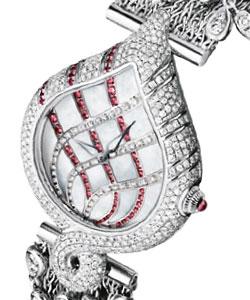 A Thousand and One Nights Automatic in White Gold with Diamonds on White Gold Diamond Bracelet with Mother of Peal Diamond Dial