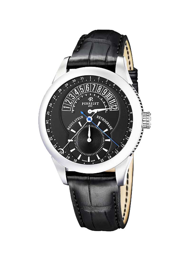 Perrelet Regulateur Retrograde Hour Watch and Steel