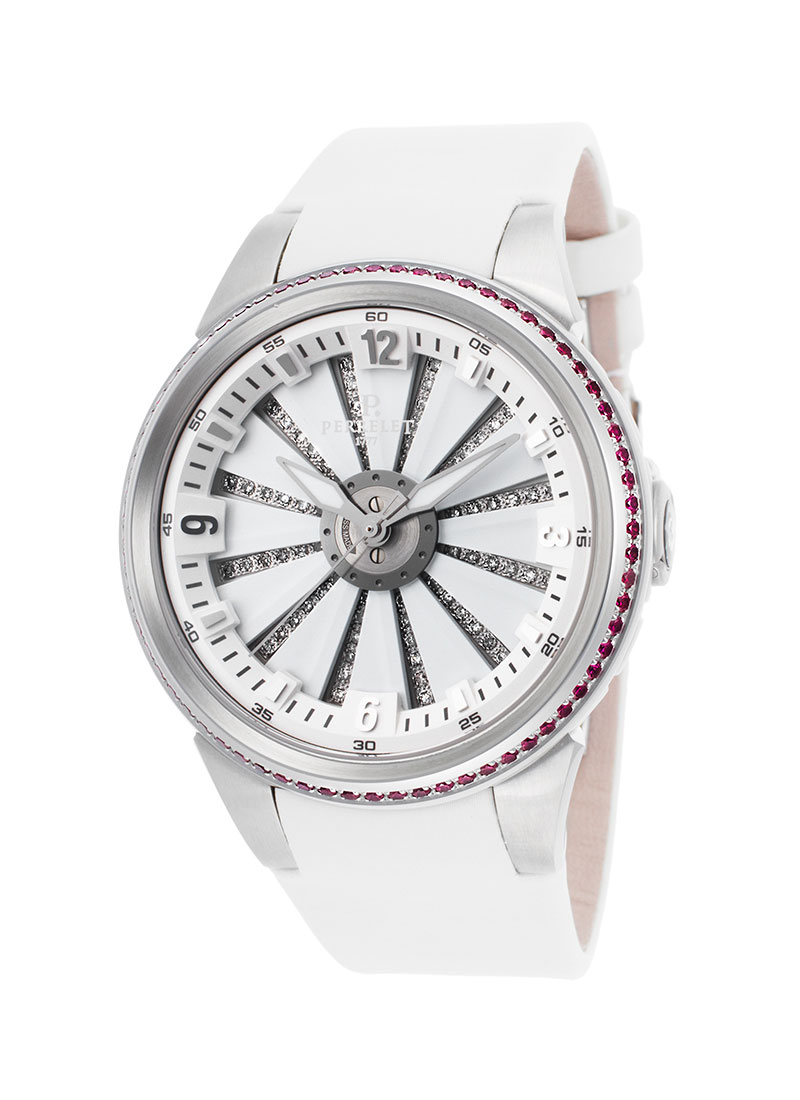 Perrelet Turbine XS Ladies 41mm Automatic in Steel with Sapphire Bezel