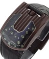 Urwerk 103 in Tialn in Titanium on Brown Leather Strap with Black Dial