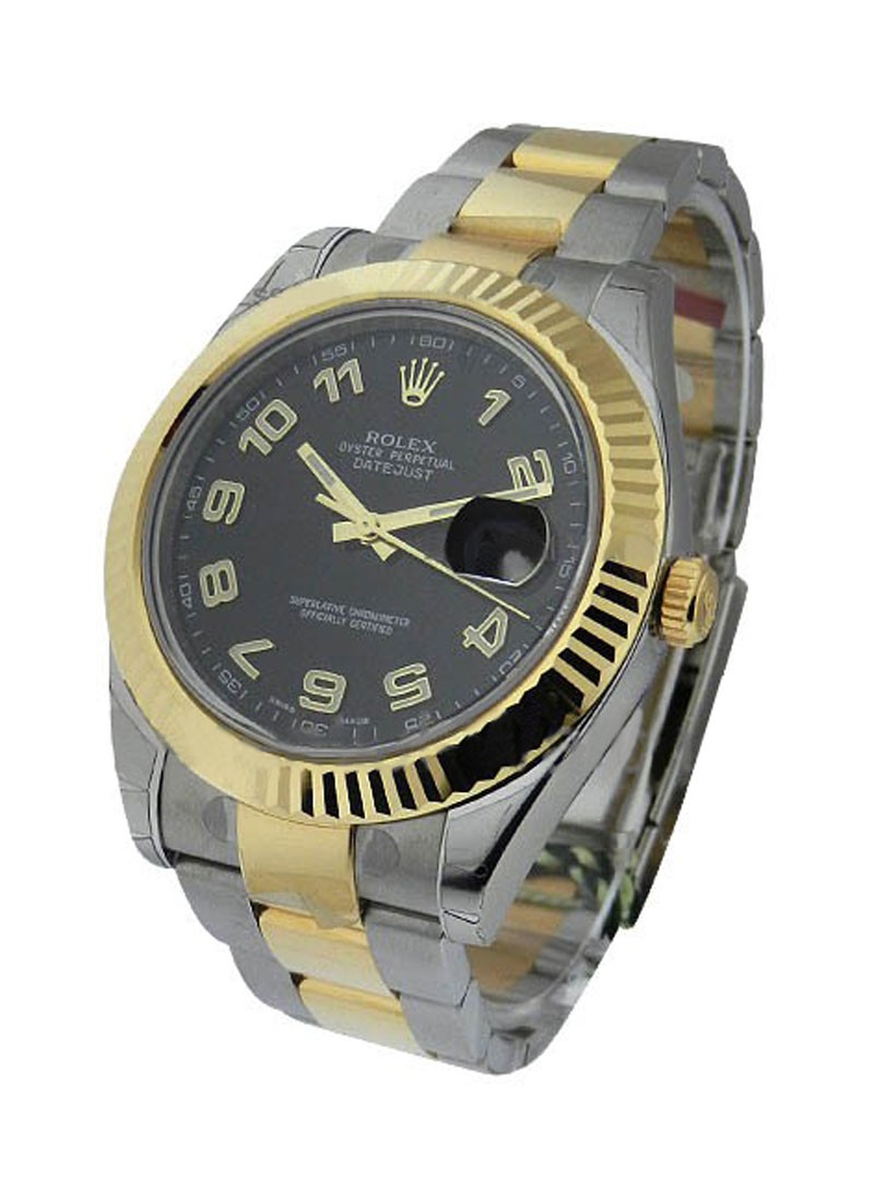 Pre-Owned Rolex Datejust II 2-Tone 41mm with Fluted Bezel