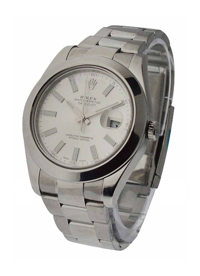 Pre-Owned Rolex Datejust II 41mm in Steel with Smooth Bezel