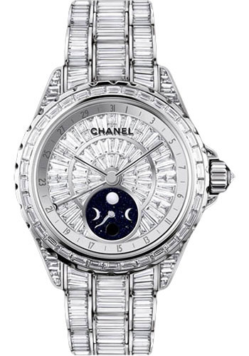Chanel J12 Moonphase 38mm Automatic in White Gold with Diamond Bezel