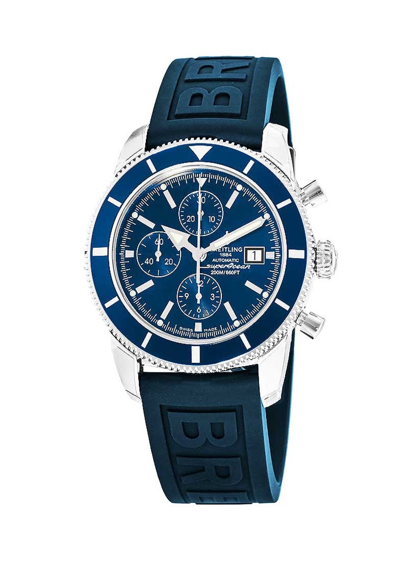 Breitling Superocean Heritage Chronograph in Steel with Blue Bezel