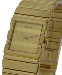 Polo Mid Size in Yellow Gold on Yellow Gold  Bracelet with Gold Dial