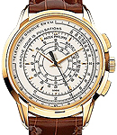Multi-scale Chronograph 5975J in Yellow Gold - Limited Edition to 400 pcs. on Brown Alligator Leather Strap with White Opaline Dial
