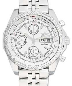 Bentley GT II 45mm Mens Automatic in Steel On Steel Bracelet with Ice Glacier Dial