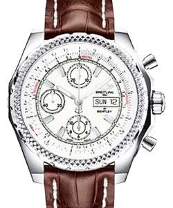  Bentley GT II 45mm Mens Automatic in Steel Brown Crocodile Strap with Ice Glacier Dial
