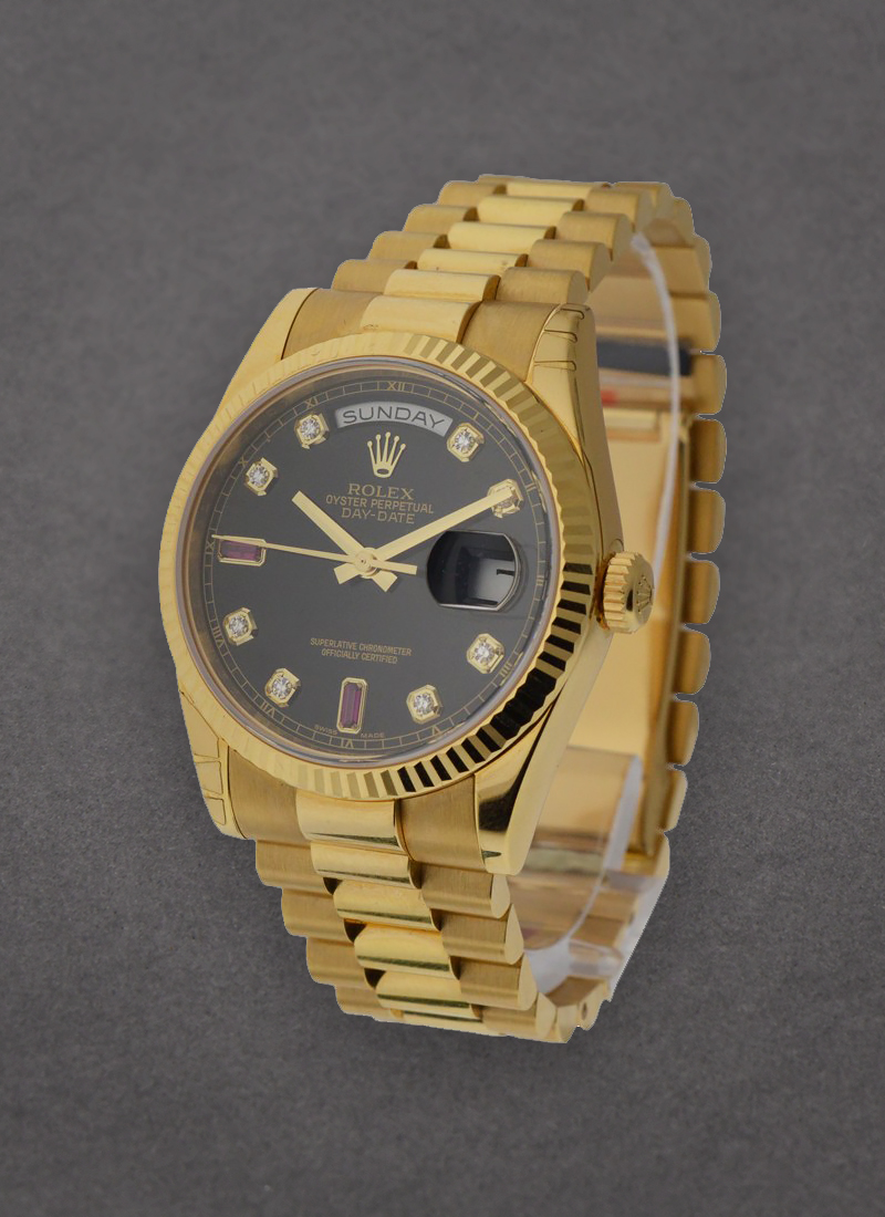 Pre-Owned Rolex Yellow Gold - President  - Fluted Bezel - 36mm