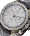 Speedmaster Moonwatch Co-Axial Chronograph 44mm in Grey Ceramic on Grey Alligator Leather Strap with Grey Dial