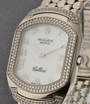 Cellini Celissima -  Diamond Bezel on White Gold Bracelet - White Roman Dial