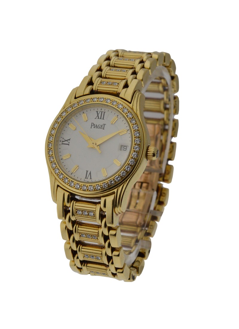 Piaget Ladies 26mm Polo with Diamond Bezel and Bracelet