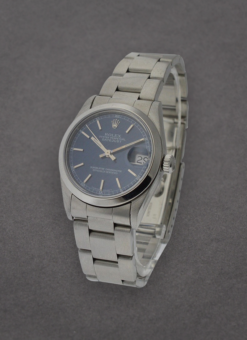 Pre-Owned Rolex Steel Mid Size Datejust with Oyster Bracelet