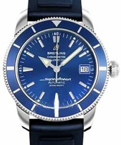 Superocean Heritage 42 Men's Automatic in Steel Blue Rubber Strap with Blue Dial - Bue Bezel