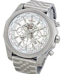 Bentley B05 Unitime in Steel on Steel Bracelet with White  Dial