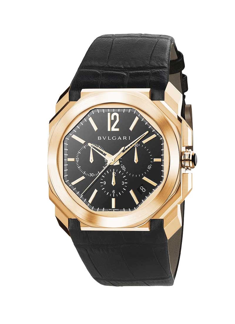 Bvlgari Gerald Genta Octo Crafted Chronograph 41mm in Rose Gold