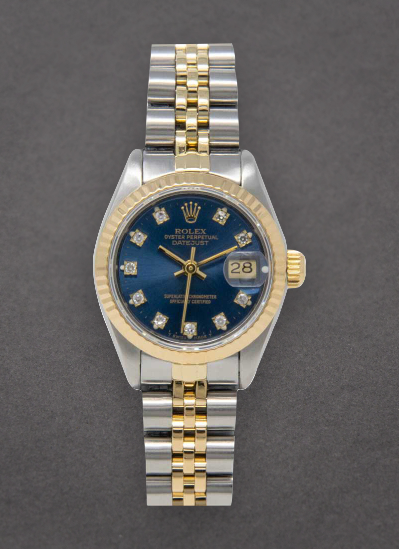 Pre-Owned Rolex Datejust Ladys 26mm in Steel with Yellow Gold Fluted Bezel