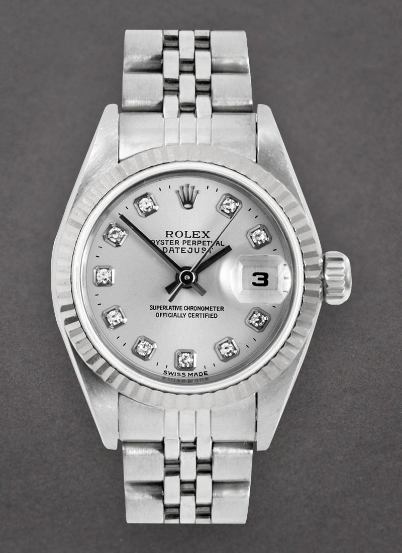 Pre-Owned Rolex Datejust Lady 26mm in Steel with Fluted Bezel