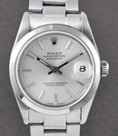 Datejust Mid Size 31mm in Steel with Domed Bezel on Steel Oyster Bracelet with Silver Stick Dial