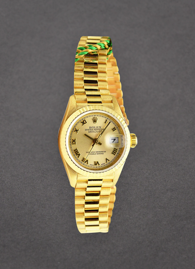 Pre-Owned Rolex President 26mm in Yellow Gold with Fluted Bezel