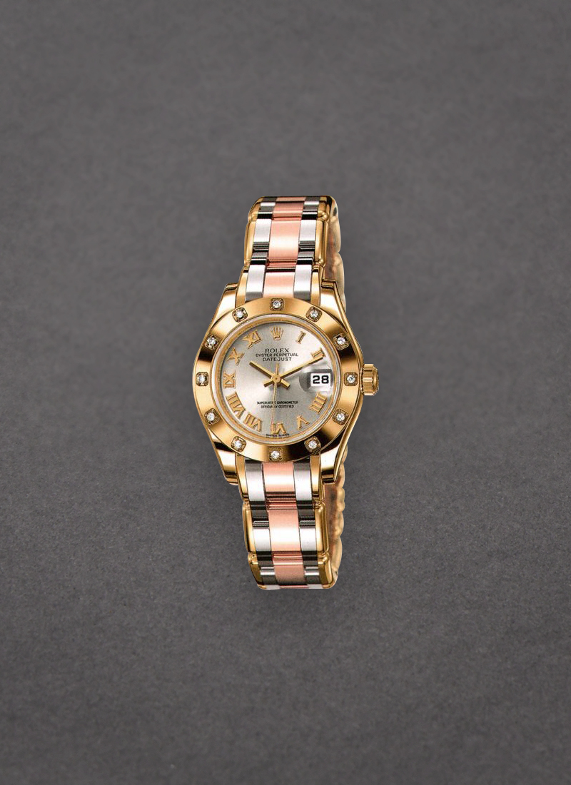 Pre-Owned Rolex Masterpiece Lady's Tridor with 12 Diamond Bezel