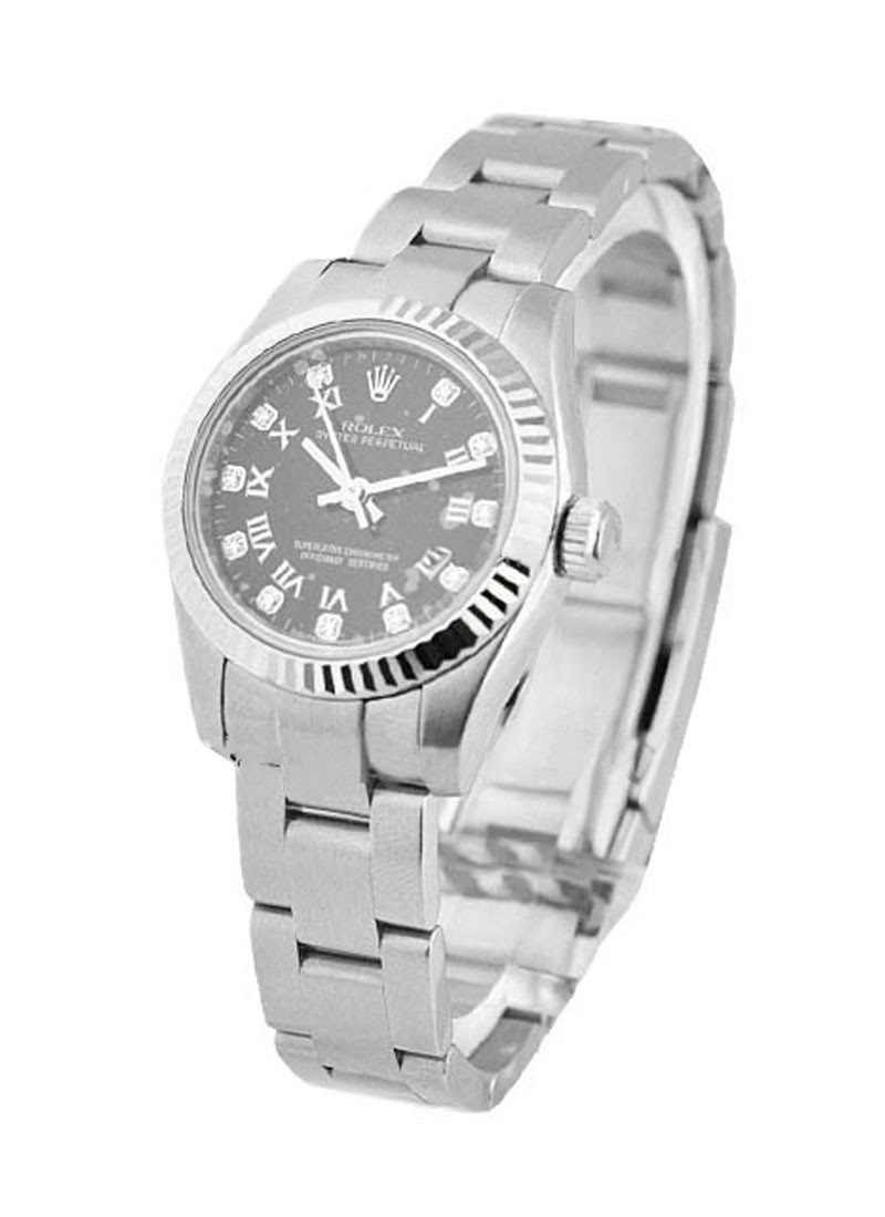Pre-Owned Rolex Oyster Perpetual - Steel - Fluted Bezel