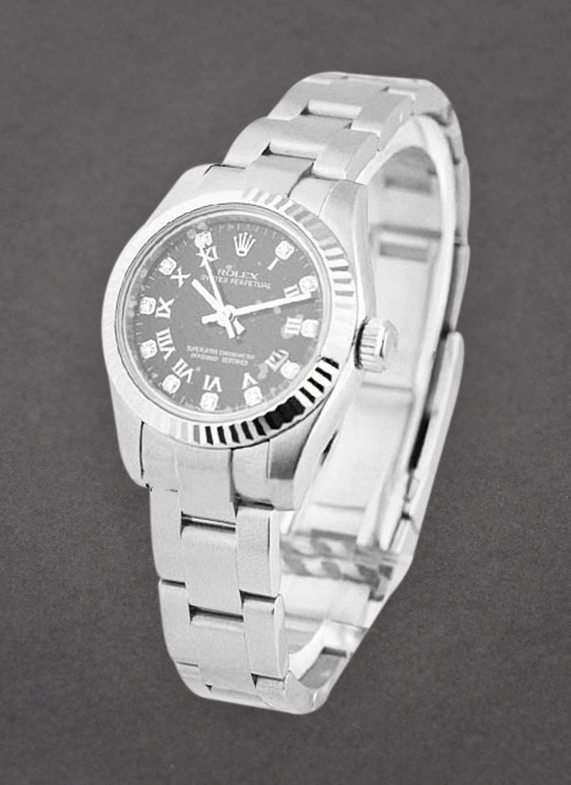 Pre-Owned Rolex Oyster Perpetual - Steel - Fluted Bezel