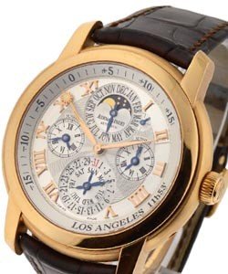 Equation of Time Jules Audemars - Los Angeles Edition in Rose Gold on Brown Leather Strap with Silver Dial