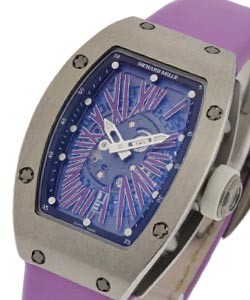 RM 007 Titanium -  Purple Titanium on Purple Strap with Skeleton Dial with Purple Accents