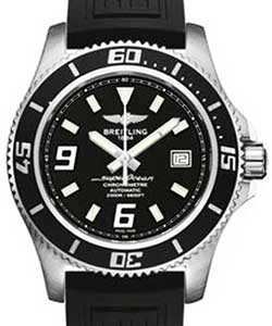 Superocean Abyss 44mm Automatic in Steel On Black Rubber Strap with Black Dial