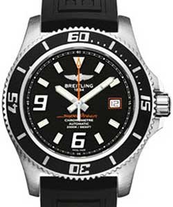 Superocean Abyss 44mm Black Diver Pro III Rubber Strap with Black Dial