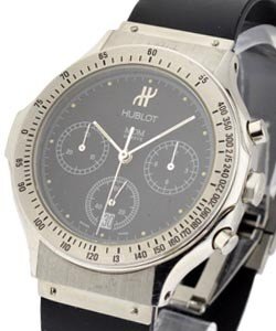 Classic Chronograph 37mm Steel with Black Dial 