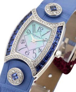 First Lady White Gold with MOP Dial Diamond & Sapphire Case and Lugs