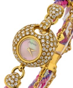 Special Edition with Pink/Purple Rope Strap Yellow Gold with Diamond Case and Pink MOP Dial