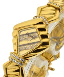 Jeweled Ladies with Diamond Lugs and Dial Yellow Gold on Bracelet 