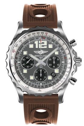 Professional Chronospace 46mm Automatic in Steel on Bronze Ocean Rubber Strap with Gray Dial