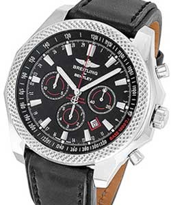 Bentley Barnato Chronograph Men's Automatic in Steel On Black Rubber Strap with Black Dial