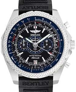 Bentley Collection Supersports Men's Automatic in Steel Steel on Black Rubber Strap with Black Dial