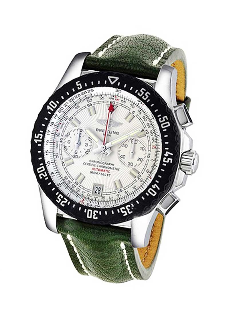 Breitling Skyracer Raven Chronograph 43.5mm in Steel with Black-Ion Plated Bezel