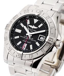 Avenger II GMT Automatic in Steel on Stee Bracelet with Black Dial