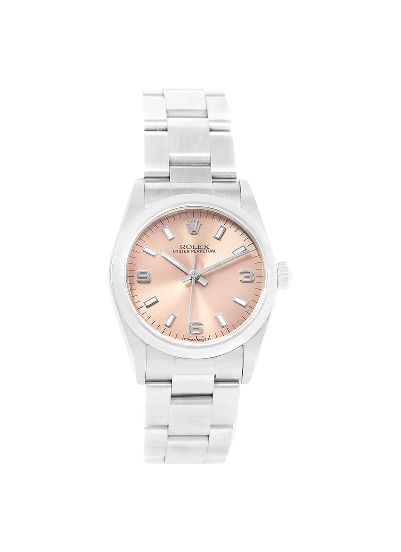Pre-Owned Rolex Oyster Perpetual No Date 31mm in Steel with Domed Bezel