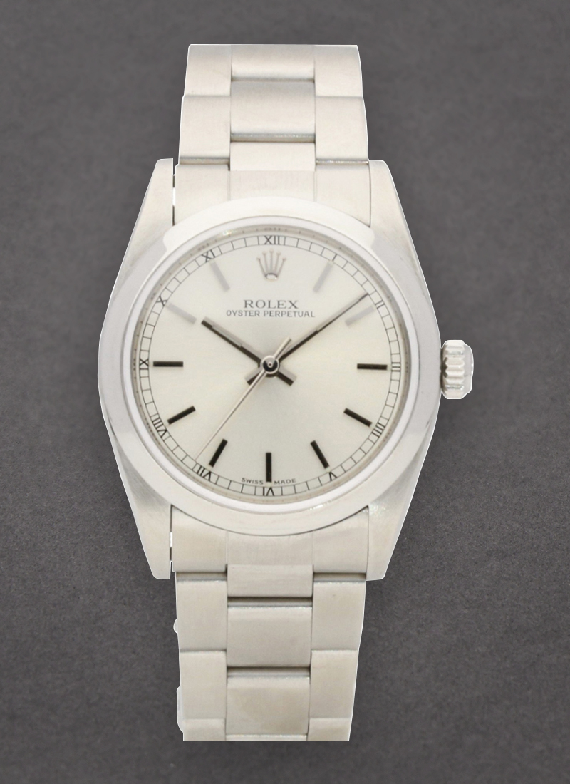 Pre-Owned Rolex Mid Size - Oyster Perpetual - Steel - Domed Bezel