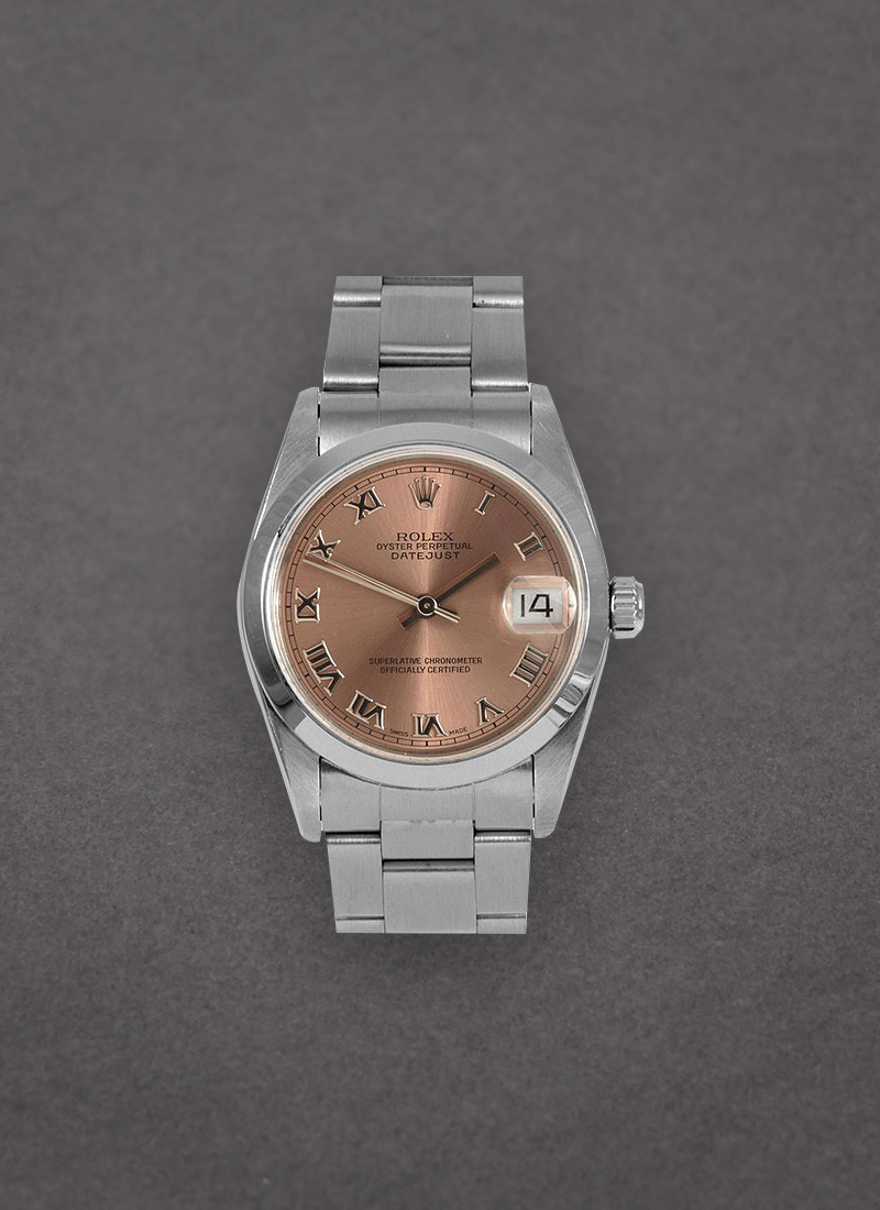 Pre-Owned Rolex Datejust Mid Size in Steel with Smooth Bezel