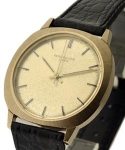 Vintage  Ref 3573 in White Gold on Strap with Silver Dial -   Circa 1970s - Back Winder