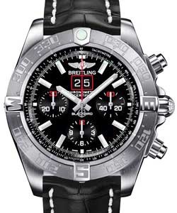 Windrider Blackbird Men's Automatic - Limited Black Crocodile Strap with Black Dial 