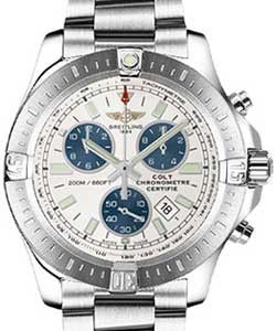 Colt Chronograph in Steel on Steel Bracelet with Silver Dial